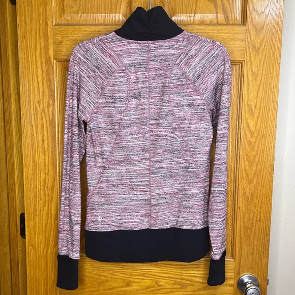 Lululemon Runderful 1/2 Zip sz 8 Space Dye Camo Berry Rumble Multi / Black - Picture 10 of 16